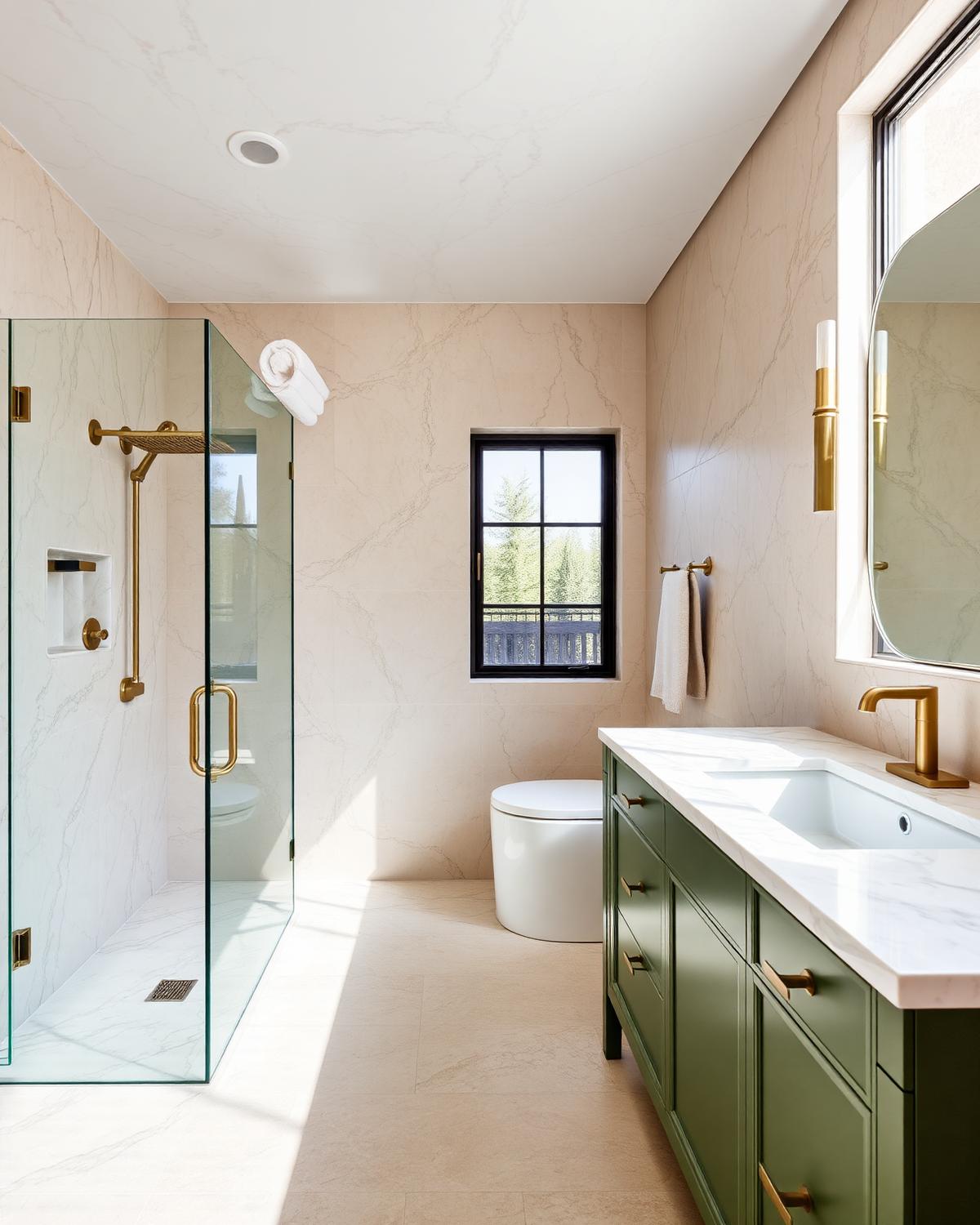 Bathroom Tile installed by Paradise Marble & Tile